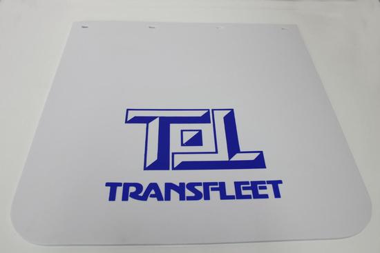 MUD FLAPS- WHITE PVC TEL LOGO