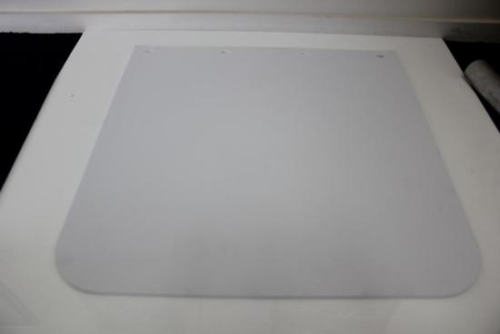 MUD FLAPS- PLAIN WHITE PVC